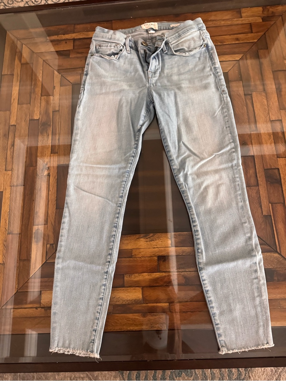 Frame Denim Light Blue Skinny Jeans